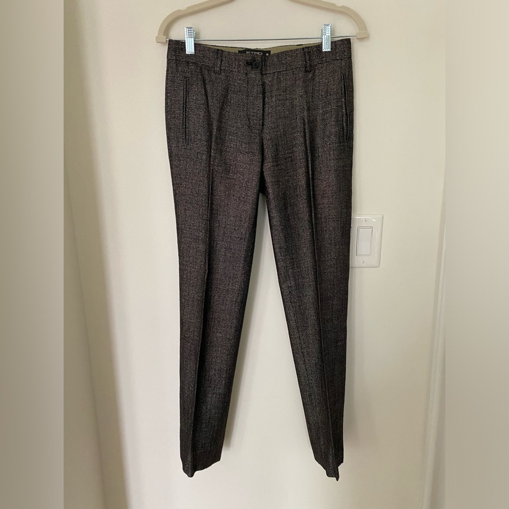 Etro straight-leg trousers with gold metallic thread (Size 40)